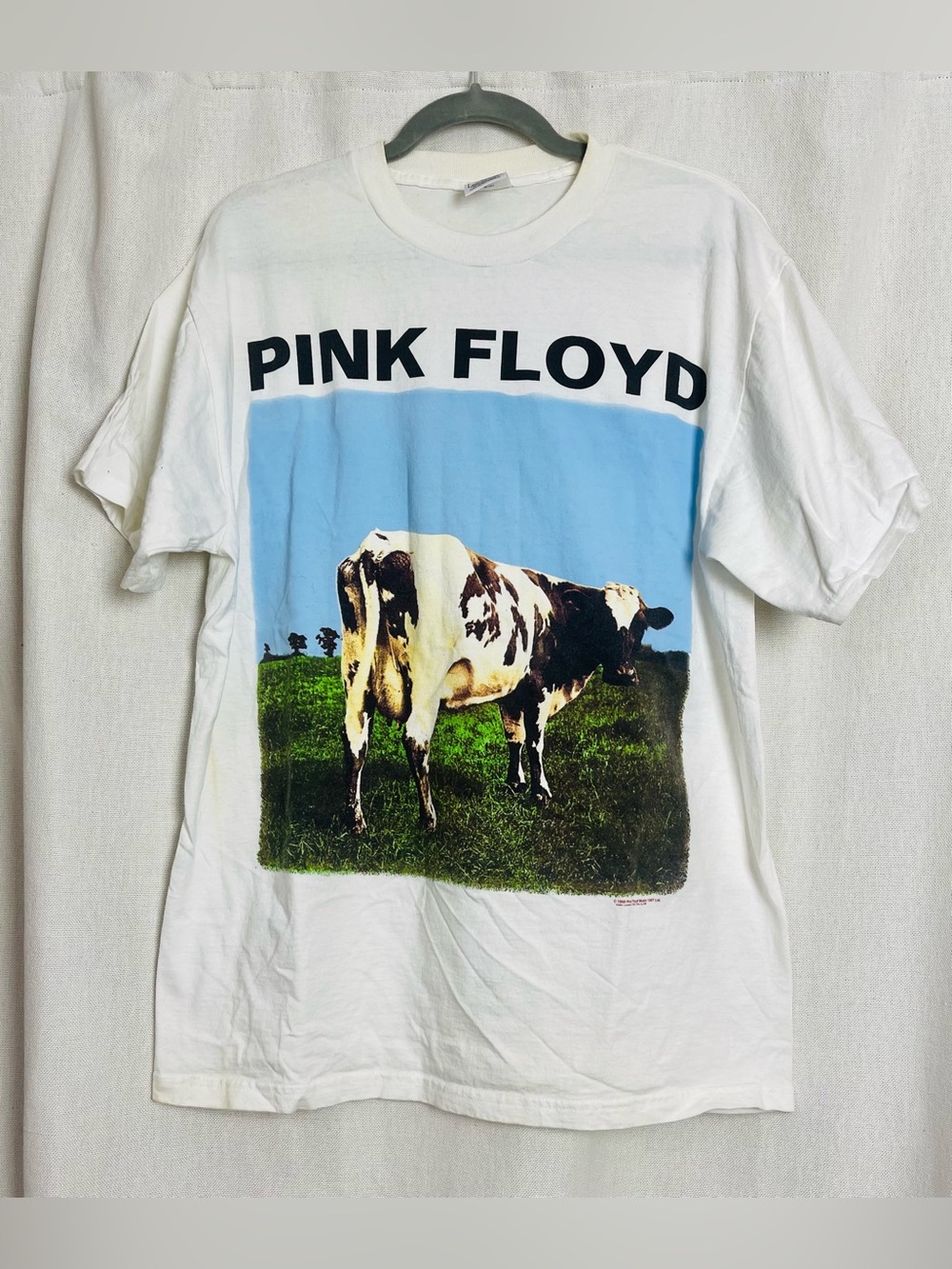 Vintage 1996 Pink Floyd Atom Heart Mother T Shirt L Delta Pro Double Sided Band